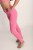 Wygodne różowe legginsy damskie z przeszyciami ActiveGlow