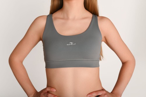 Wygodny top damski ActiveGlow szary