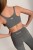 Top damski ActiveGlow szary -  top na plecach modelki