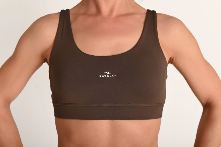 Mega wygodny top damski ActiveGlow brązowy