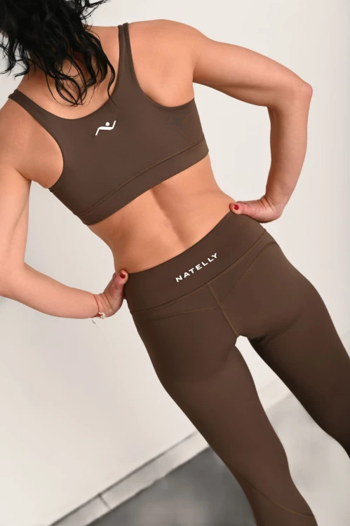 Wygodny top dla kobiet ActiveGlow brązowy