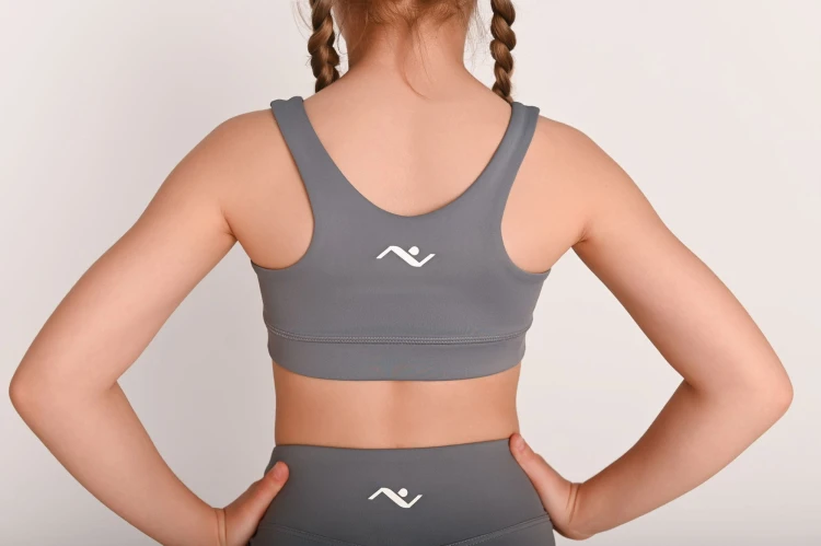 Top dla dziewczynki ActiveGlow szary