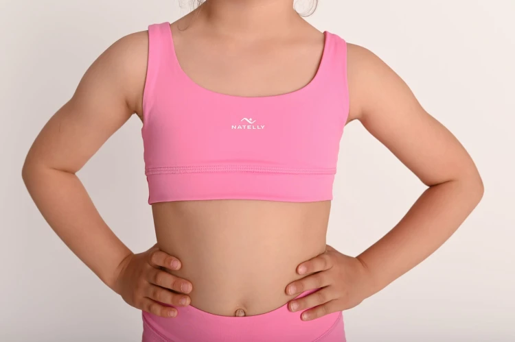 Wygodny różowy top dziewczęcy ActiveGlow Natelly