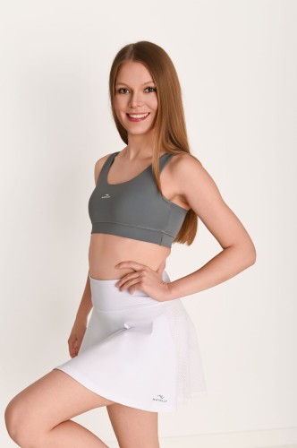 Biała spódniczka z getrami i siateczką ActiveMesh dla kobiet