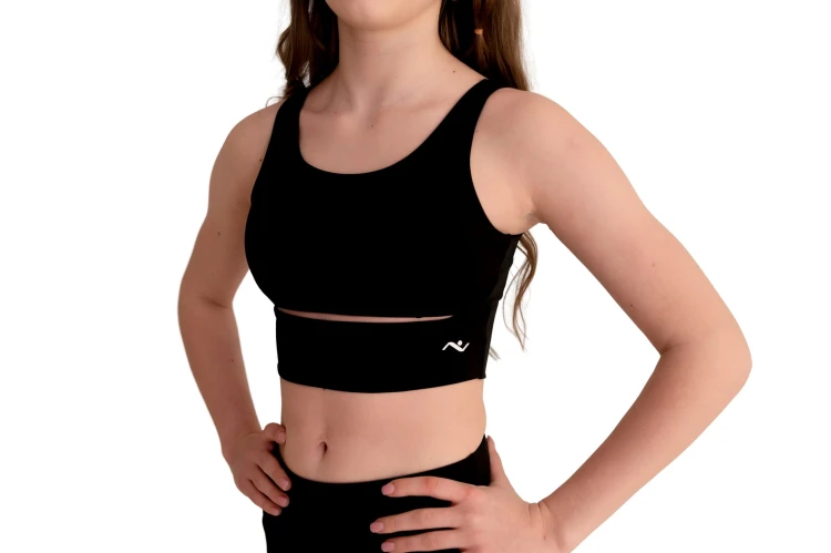 Top damski Lumina czarny - przód