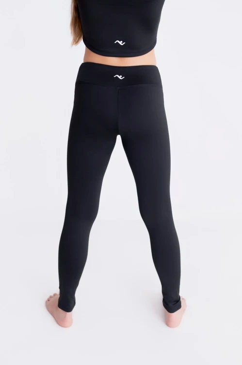 Legginsy dziewczęce Horizon czarne - tył