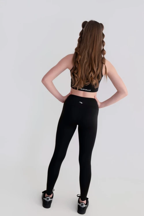 Legginsy damskie Horizon czarne - tył