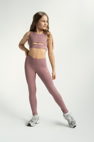 Legginsy dla dziewczynki Horizon brudny róż