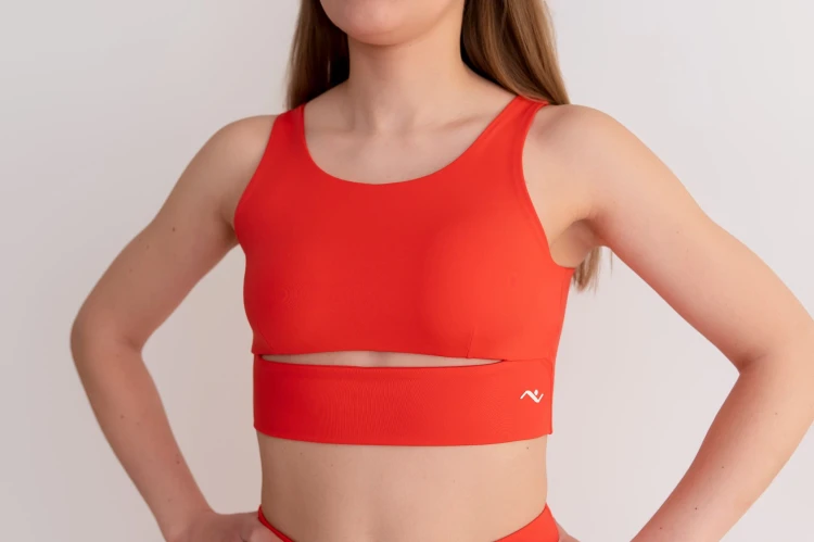 Top damski Lumina czerwony