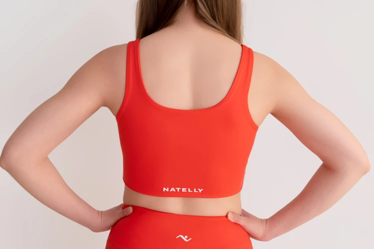 Top damski Lumina czerwony - tył