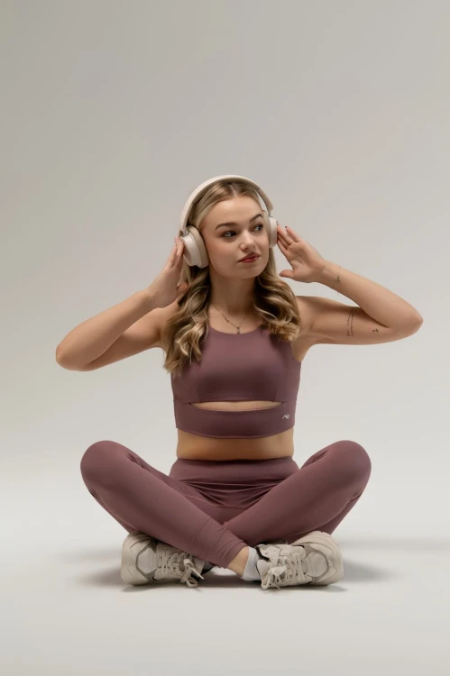 Top damski Lumina brudny róż