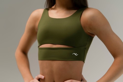 Top damski Lumina zielony - przód