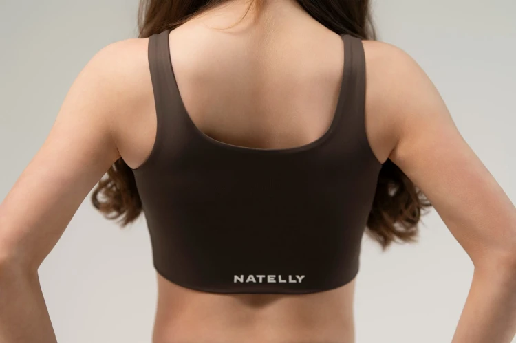 Top dla kobiet Lumina brązowy - tył