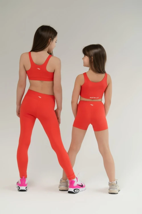 Legginsy dla dziewczynek Horizon czerwony
