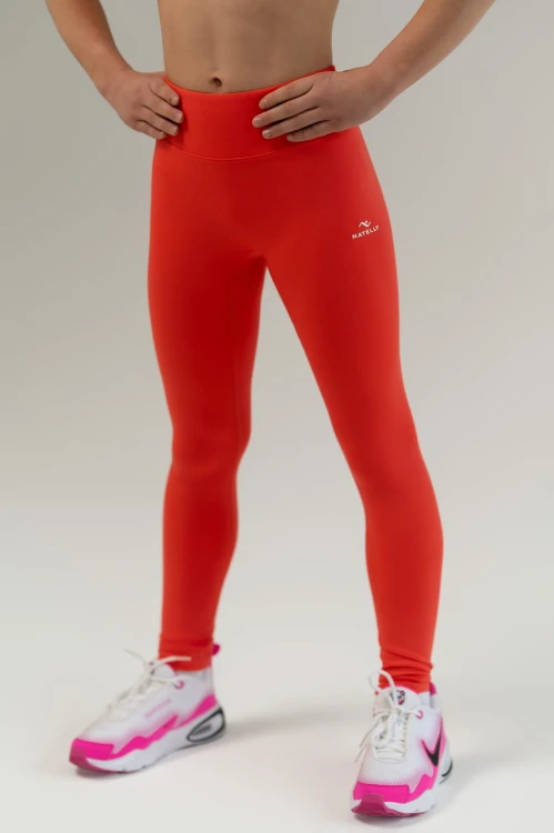 Legginsy dla dziewczynki Horizon czerwony - przód