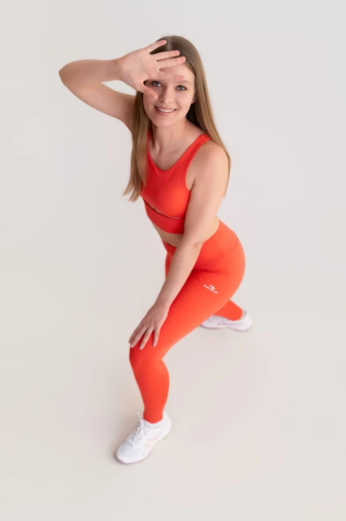 Legginsy dla kobiet Horizon czerwone