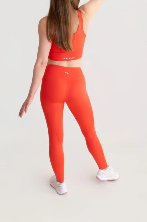 Legginsy damskie Horizon czerwone - tył