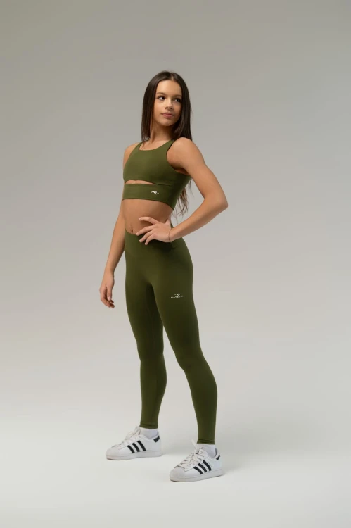 Legginsy damskie Horizon zielone