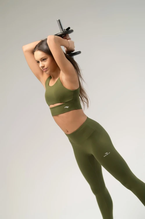 Legginsy damskie Horizon zielone