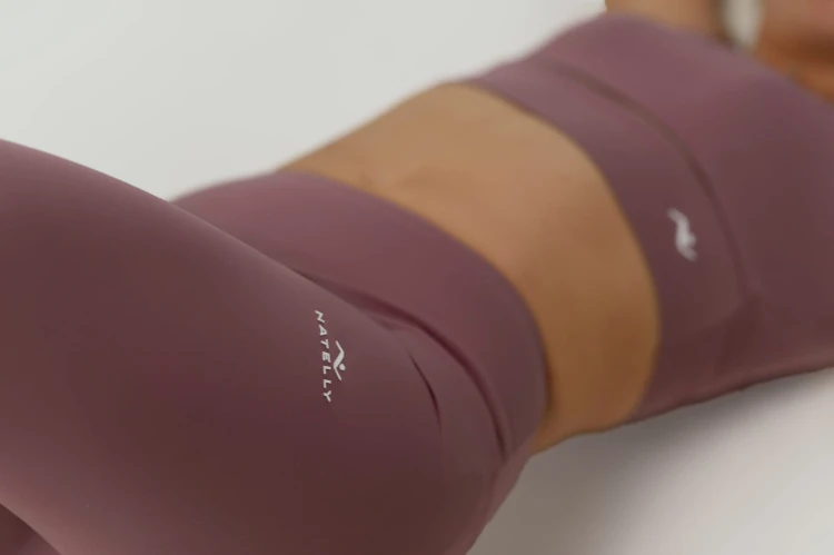 Legginsy damskie Horizon brudny róż - bok