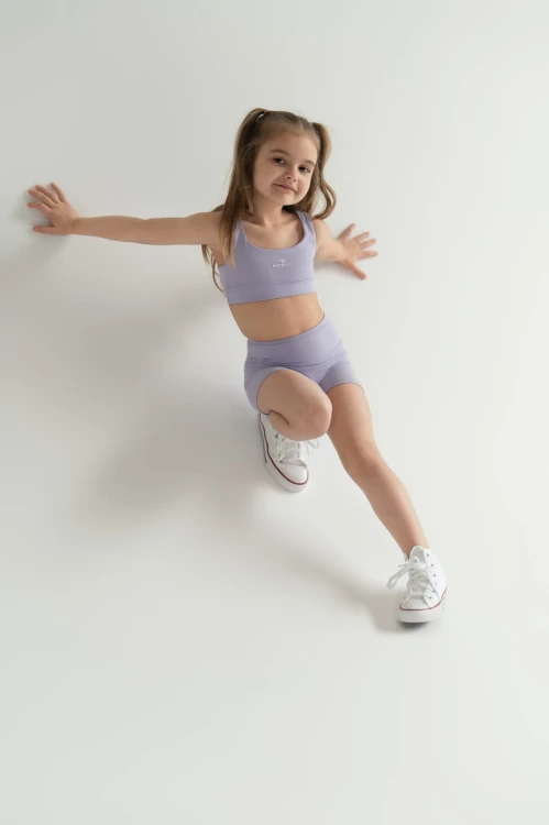 Top dziewczęcy ActiveGlow jasny fiolet