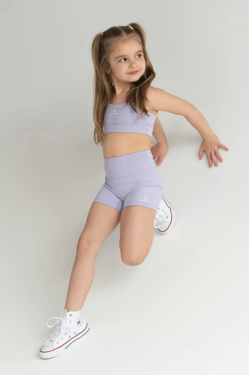 Szorty dziewczęce ActiveGlow jasny fiolet