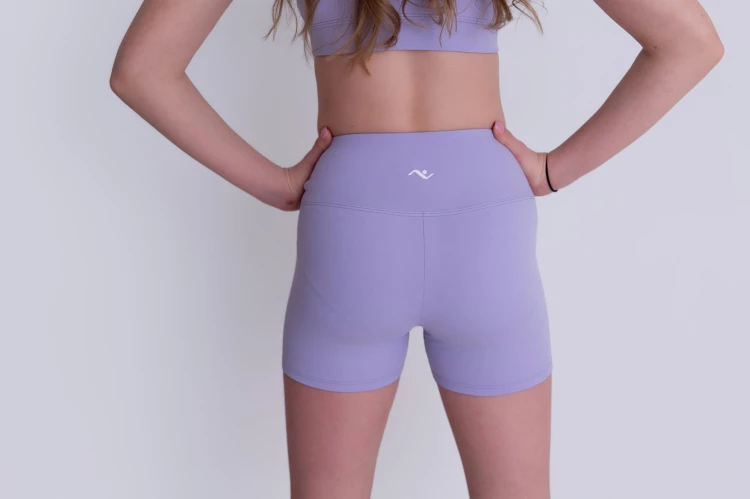 Szorty damskie ActiveGlow jasny fiolet - tył