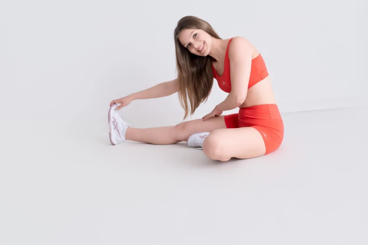 Szorty damskie ActiveGlow czerwone